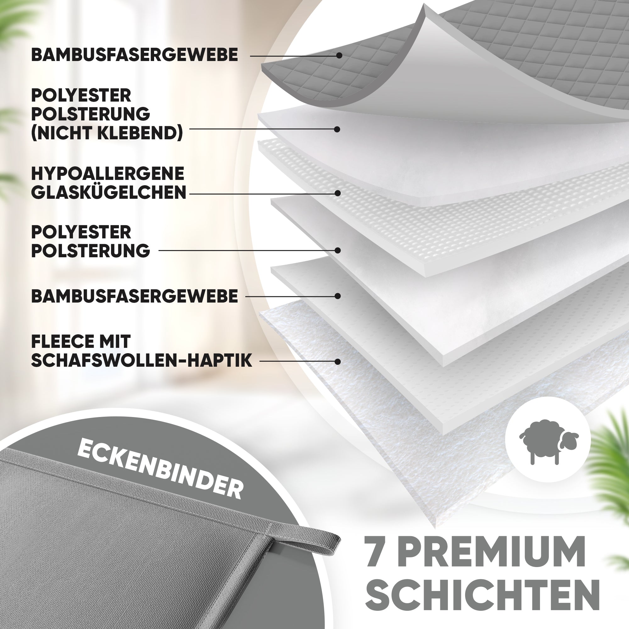 Lionsnooze GEWICHTSDECKE - Weighted Blanket 9kg 135x200cm