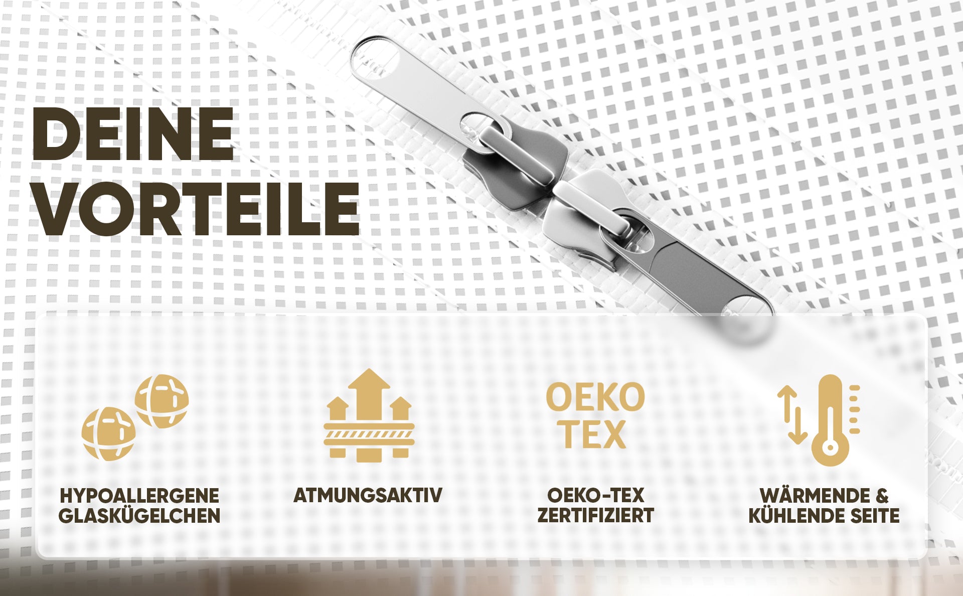 Lionsnooze GEWICHTSDECKE - Weighted Blanket 9kg 135x200cm