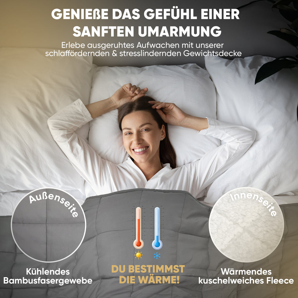 Lionsnooze GEWICHTSDECKE - Weighted Blanket 9kg 135x200cm