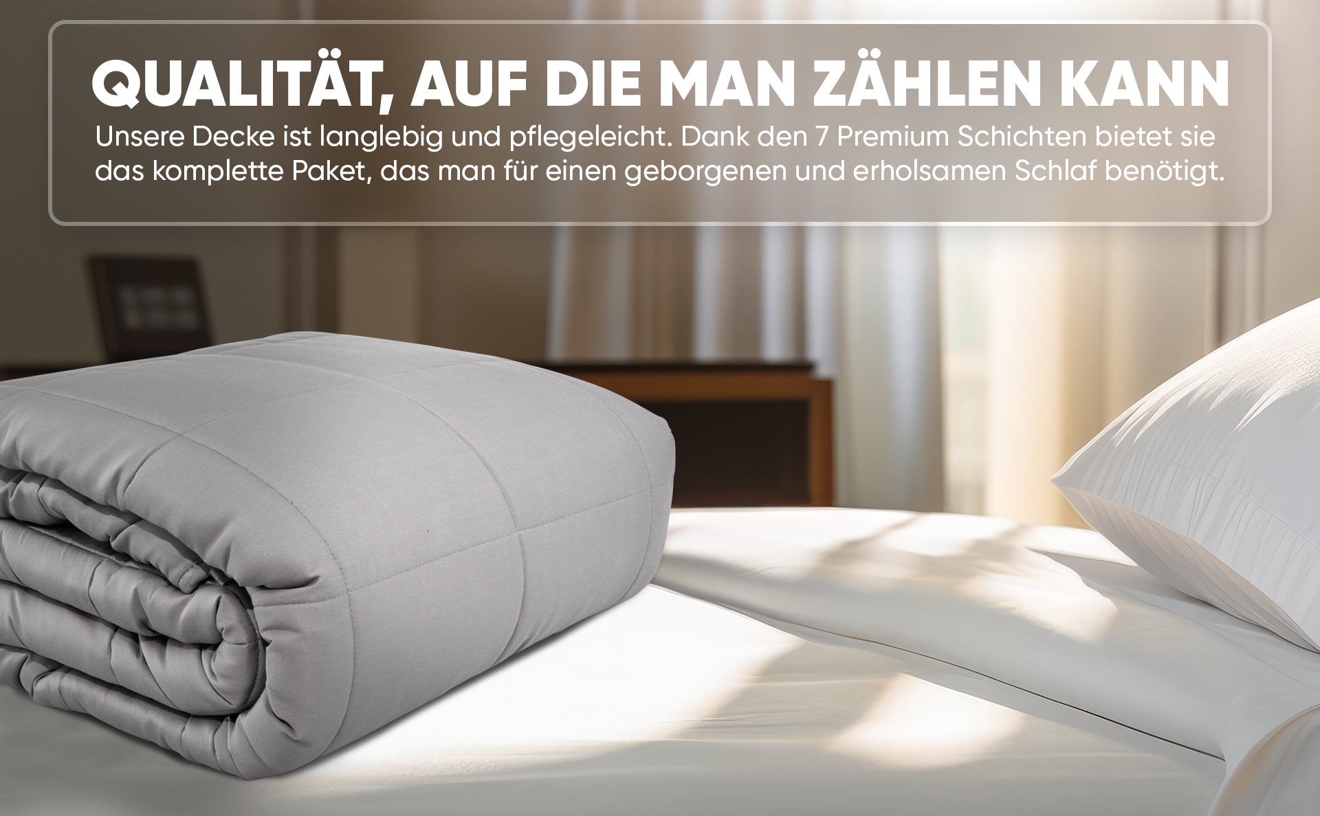 Lionsnooze GEWICHTSDECKE - Weighted Blanket 9kg 135x200cm